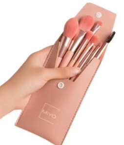 8 Mini Makeup Brush Sets MIYO Portable Full Set Brushes