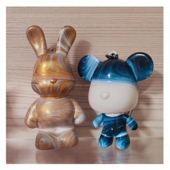 Mark-It-Up Bunny keychain