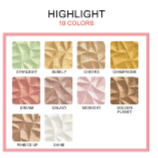 Natural Long Lasting Face Shimmer Highlighter Makeup Single Palette Pressed Powder Illuminating Highlighter