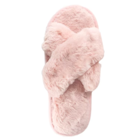 Plush house slippers