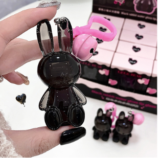 Gege Bear Black or Pink Rabbit Lip Gloss